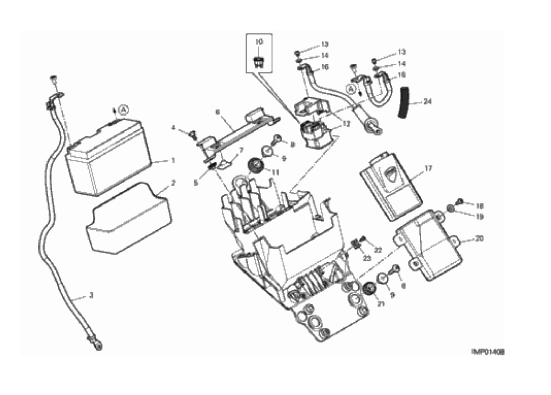 12B BATTERY HOLDER (2/8)