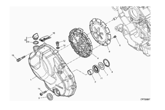 04A CLUTCH COVER (4/16)