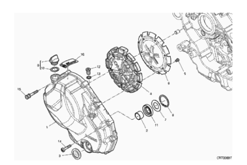 04A CLUTCH COVER (4/16)
