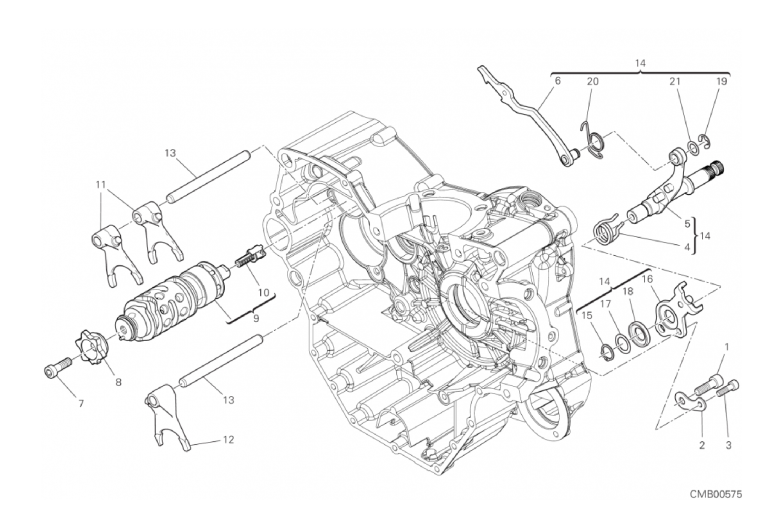 002 GEAR CHANGE MECHANISM (1/18)