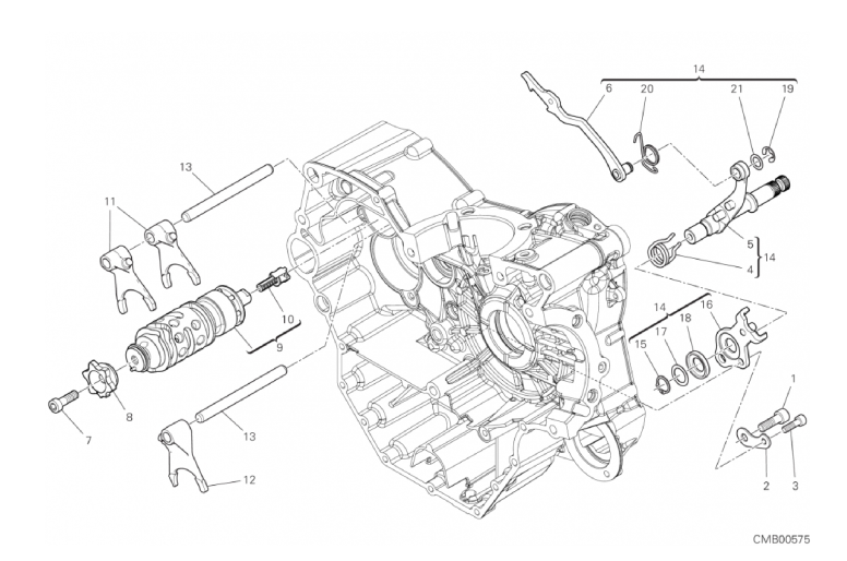 002 GEAR CHANGE MECHANISM (1/18)