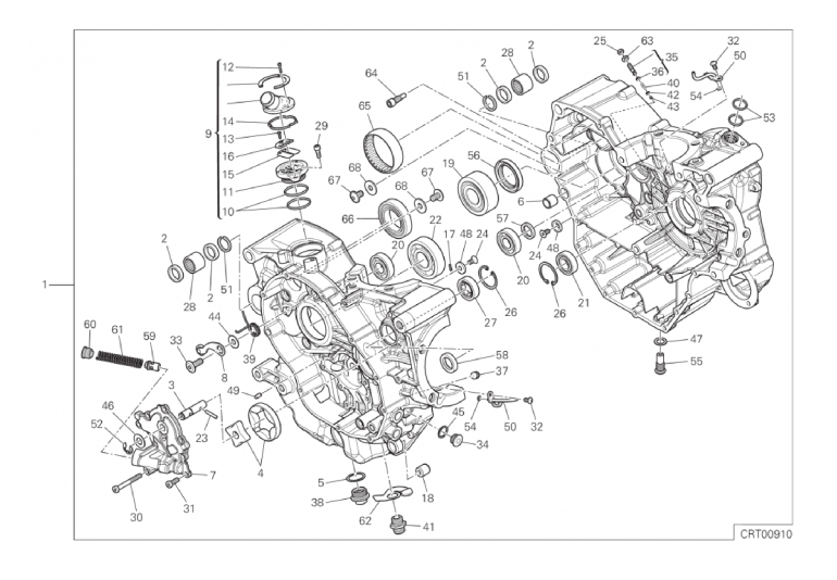 010 HALF-CRANKCASES PAIR (9/18)