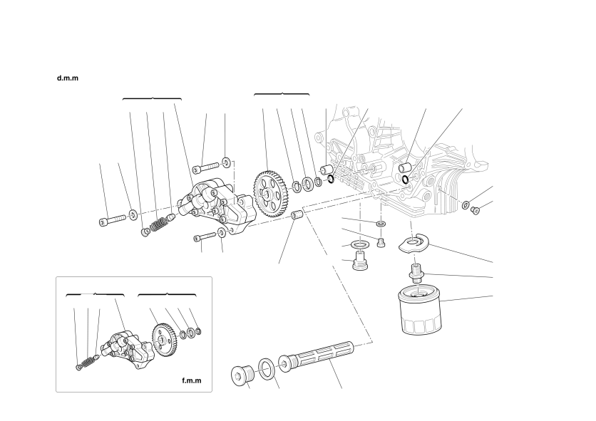 Filters and oil pump