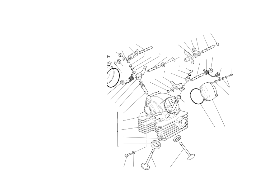 Vertical cylinder head