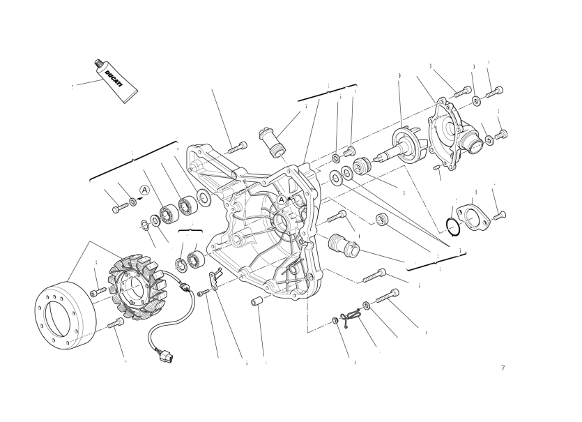 GENERATOR COVER - WATER PUMP