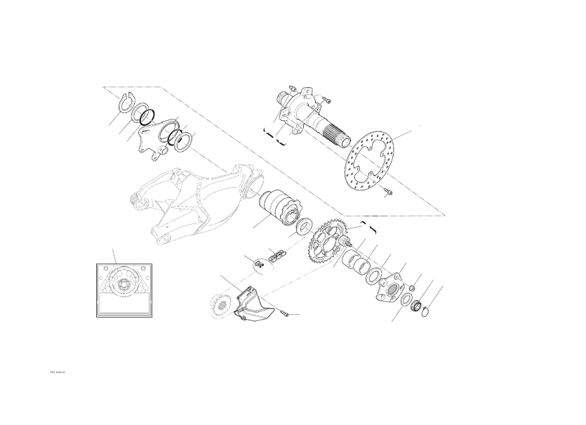 REAR WHEEL SPINDLE