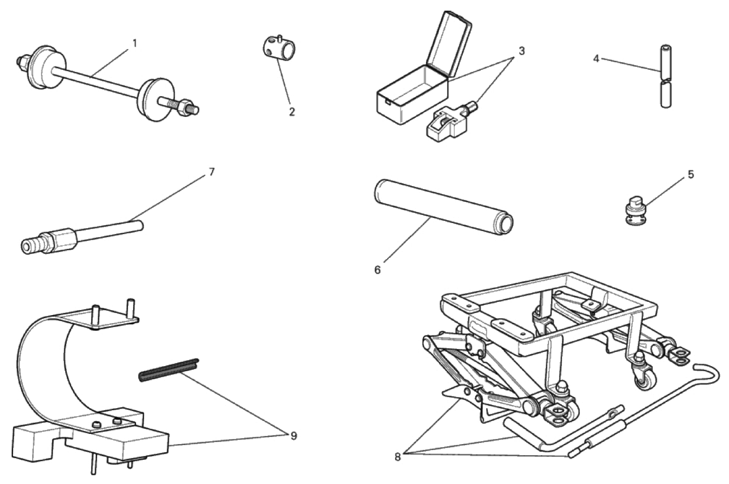 WORKSHOP SERVICE TOOLS, FRAME