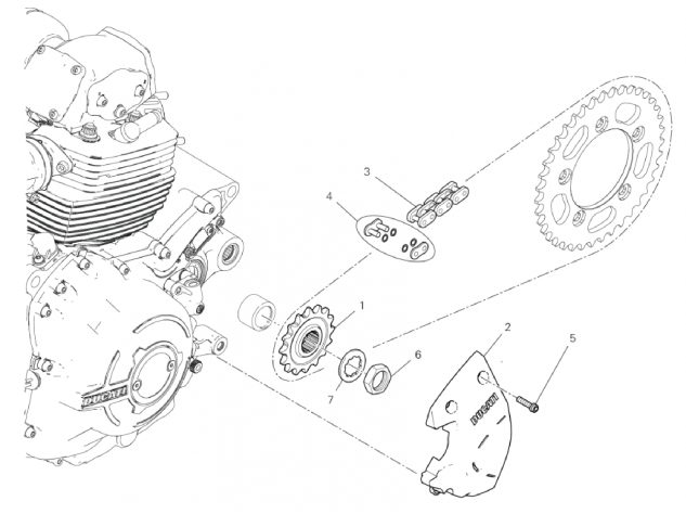 FRONT SPROCKET - CHAIN 