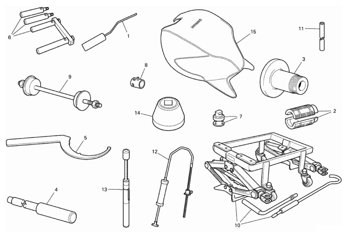 WORKSHOP SERVICE TOOLS, FRAME 