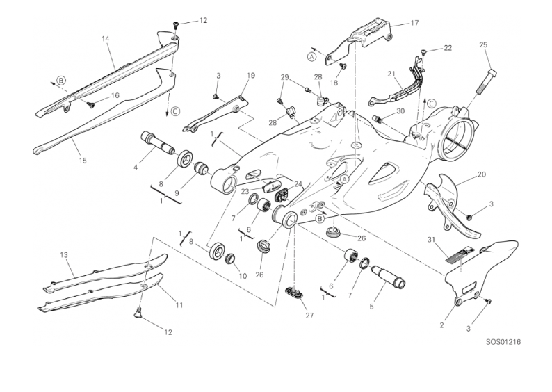 18A REAR SWINGING ARM (5/39)
