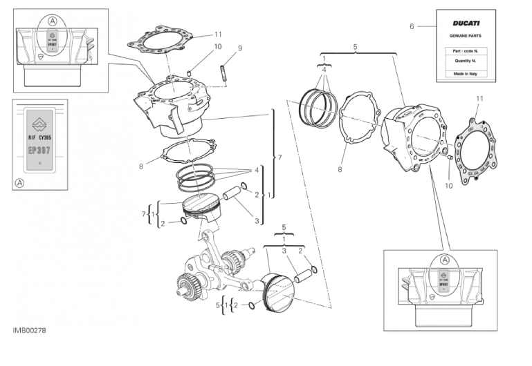 06D CYLINDERS - PISTONS (ASSO WERKE) (9/18)