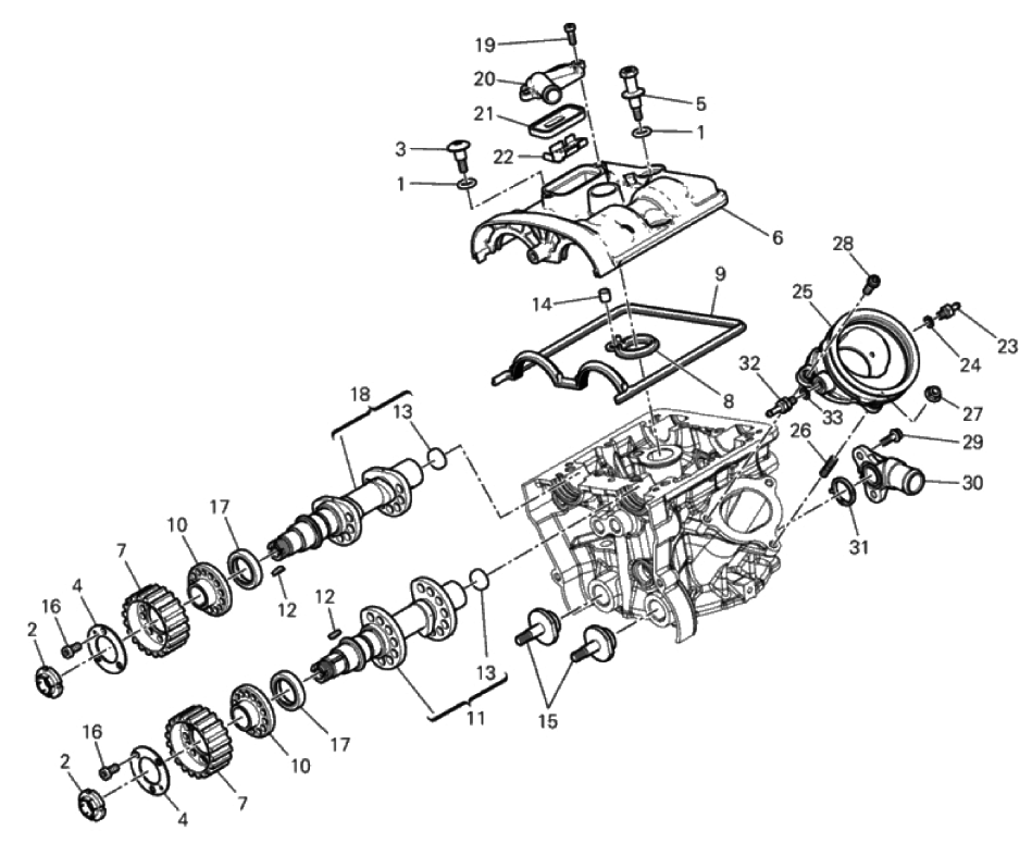 VERTICAL CYLINDER HEAD - TIMING 