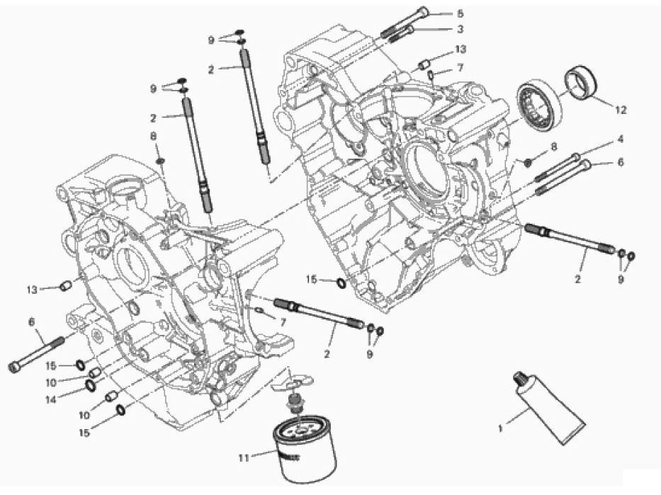 HALF-CRANKCASES PAIR 