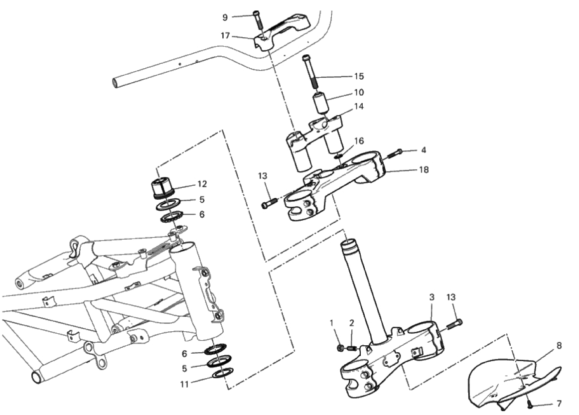 STEERING HEAD BASE ASSEMBLY 