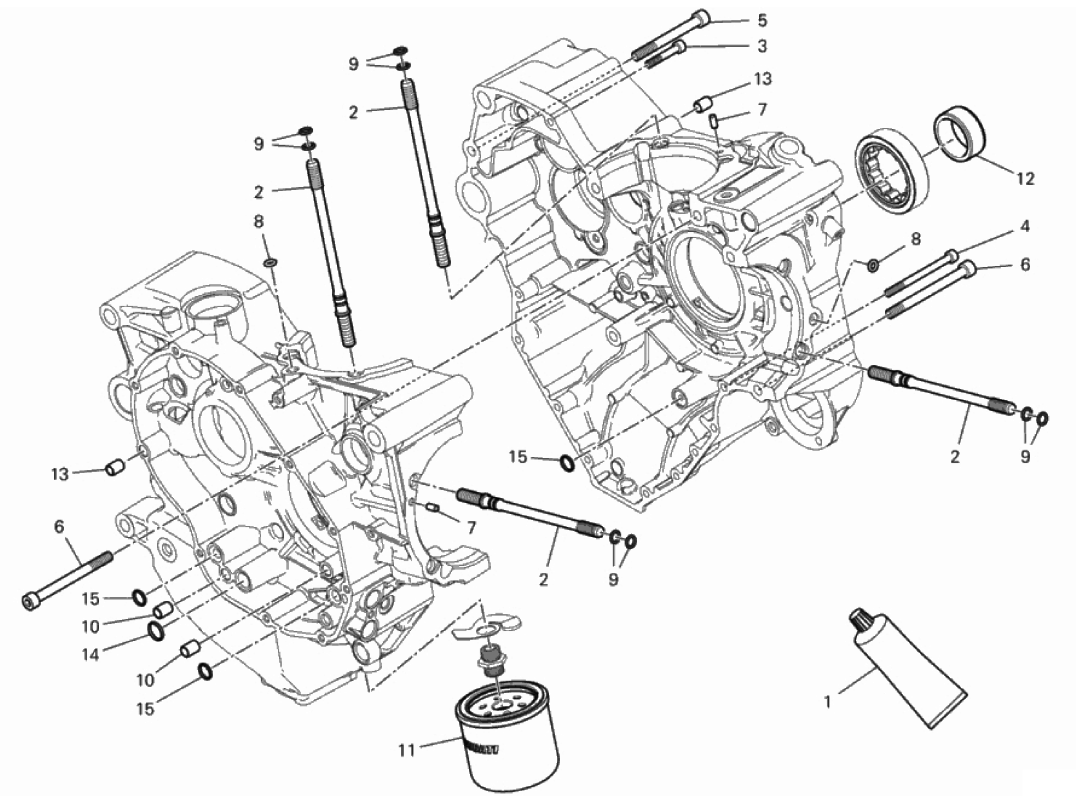 HALF-CRANKCASES PAIR 