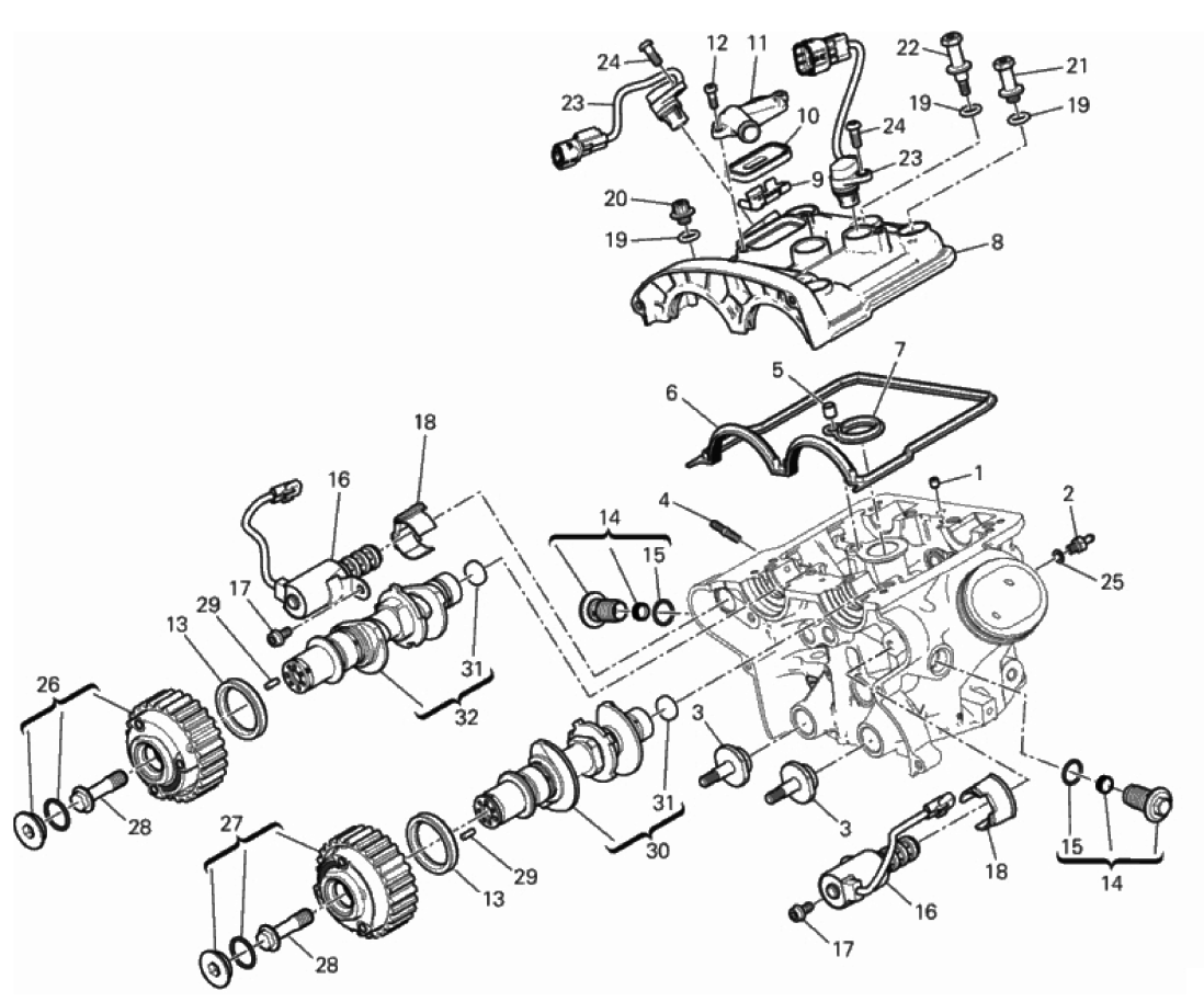 VERTICAL CYLINDER HEAD - TIMING 