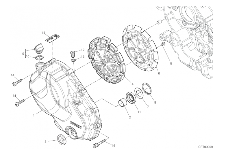 005 CLUTCH COVER (4/18)
