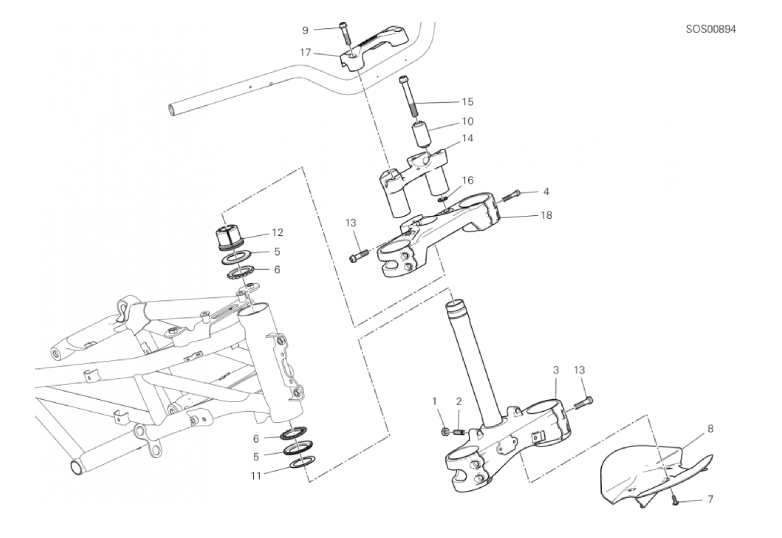 21B STEERING HEAD BASE ASSEMBLY (21/31)
