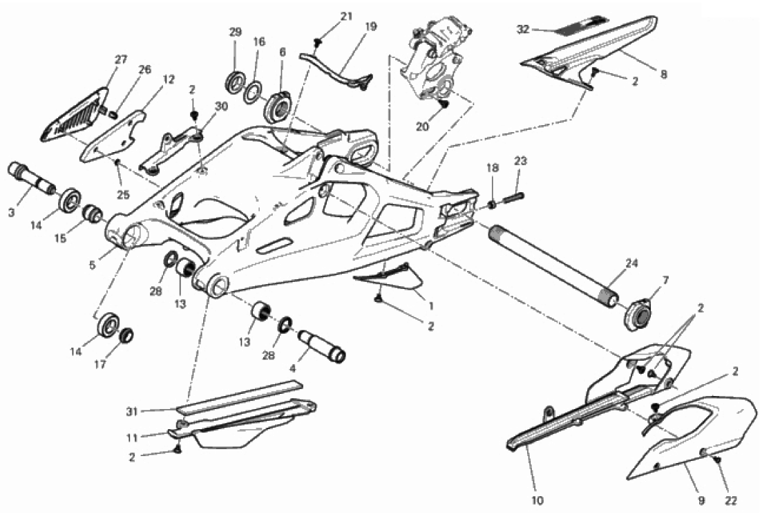 REAR SWINGING ARM 