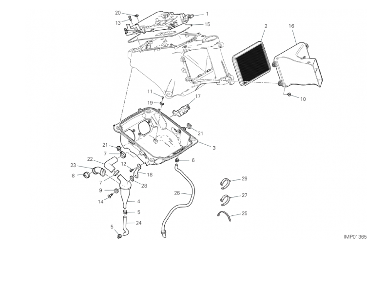 35A AIR INTAKE - OIL BREATHER (43/53)
