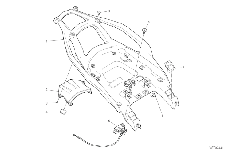 37H PILLION RIDER GRIP REAR (49/53)
