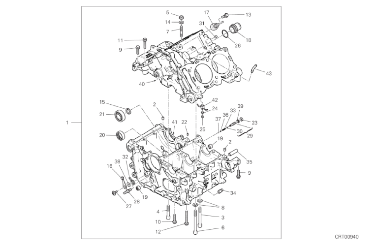 09A HALF-CRANKCASES PAIR (11/18)
