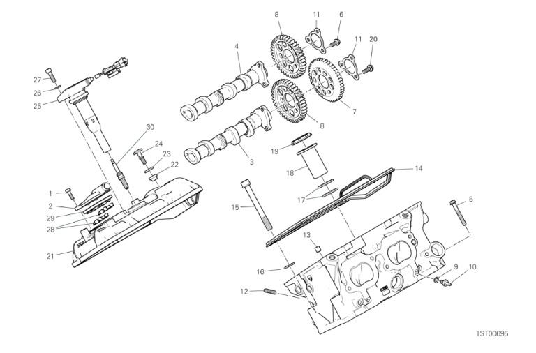 12B REAR HEAD - TIMING SYSTEM (16/18)
