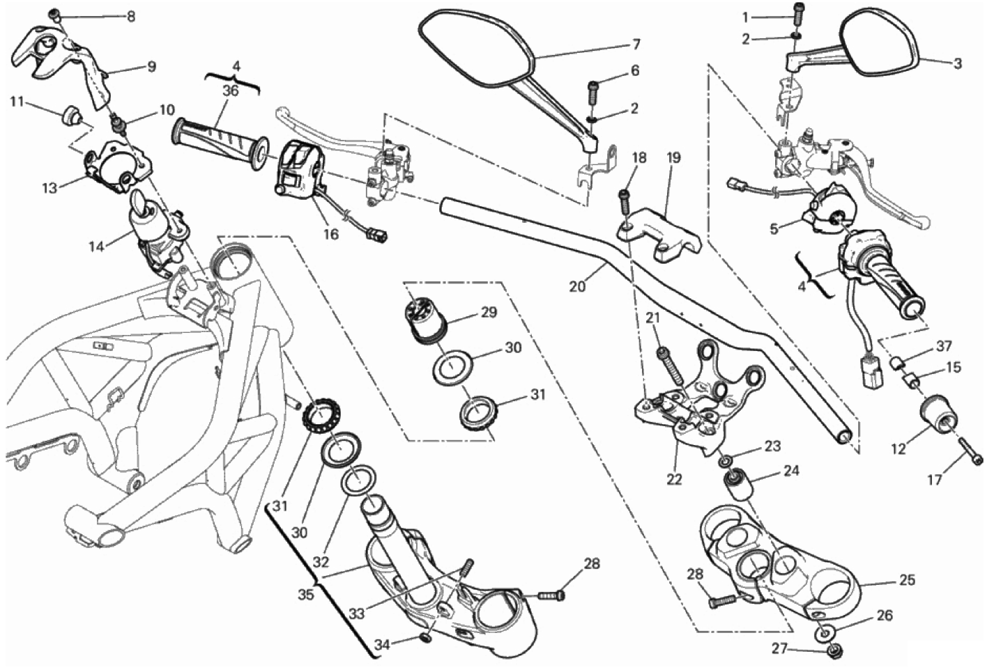 HANDLEBAR AND CONTROLS