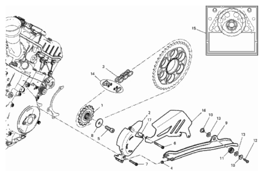 FRONT SPROCKET - CHAIN 