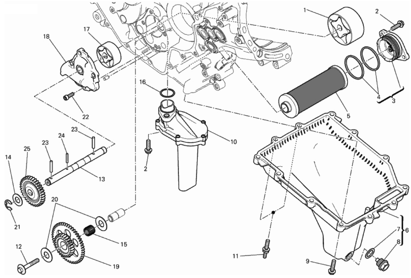 FILTERS AND OIL PUMP 