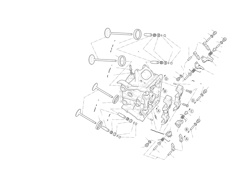 Horizontal cylinder head