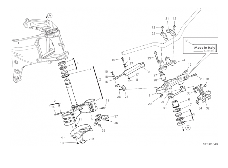 18A STEERING ASSEMBLY (4/46)