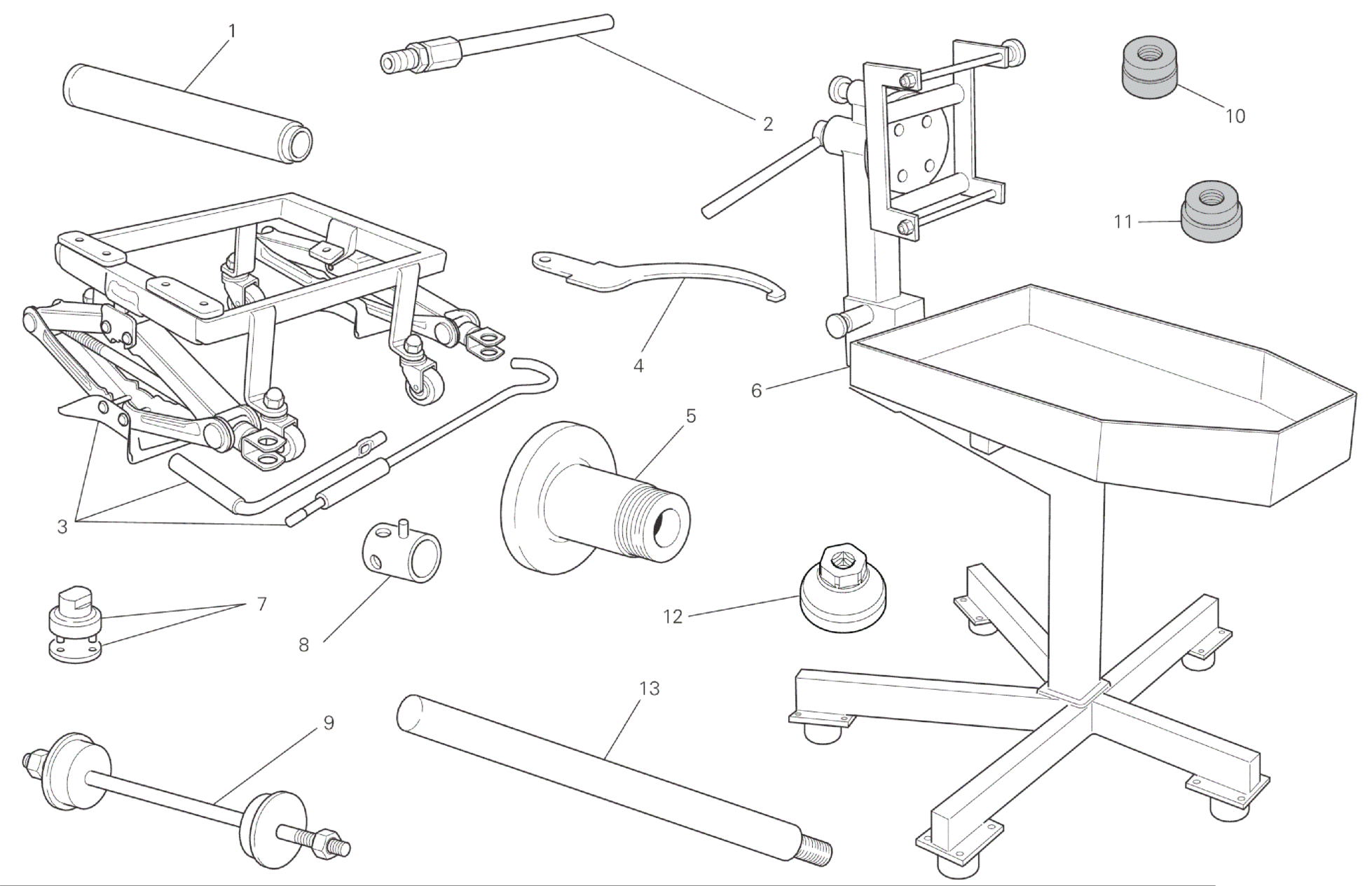 WORKSHOP SERVICE TOOLS (FRAME)