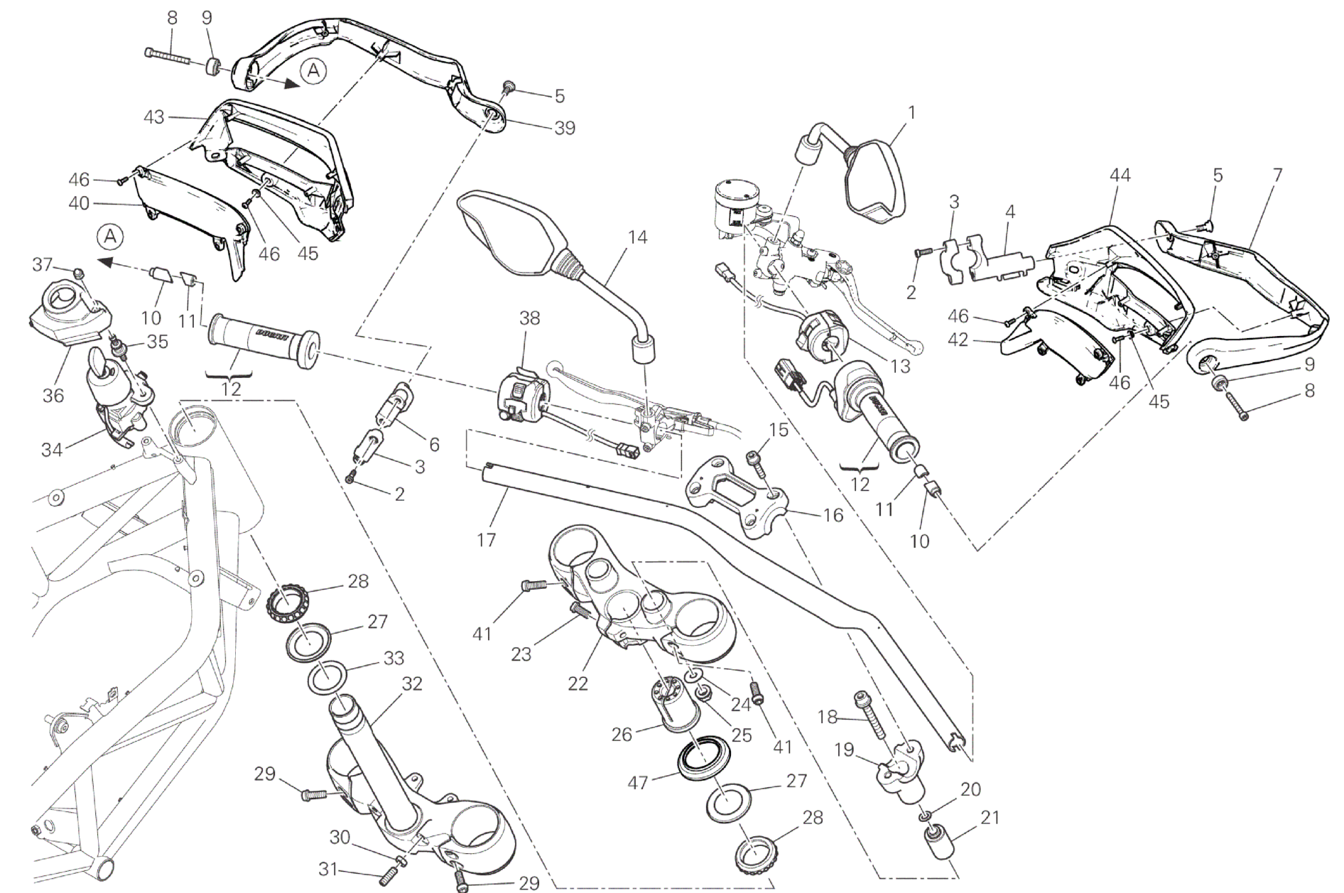 HANDLEBAR AND CONTROLS