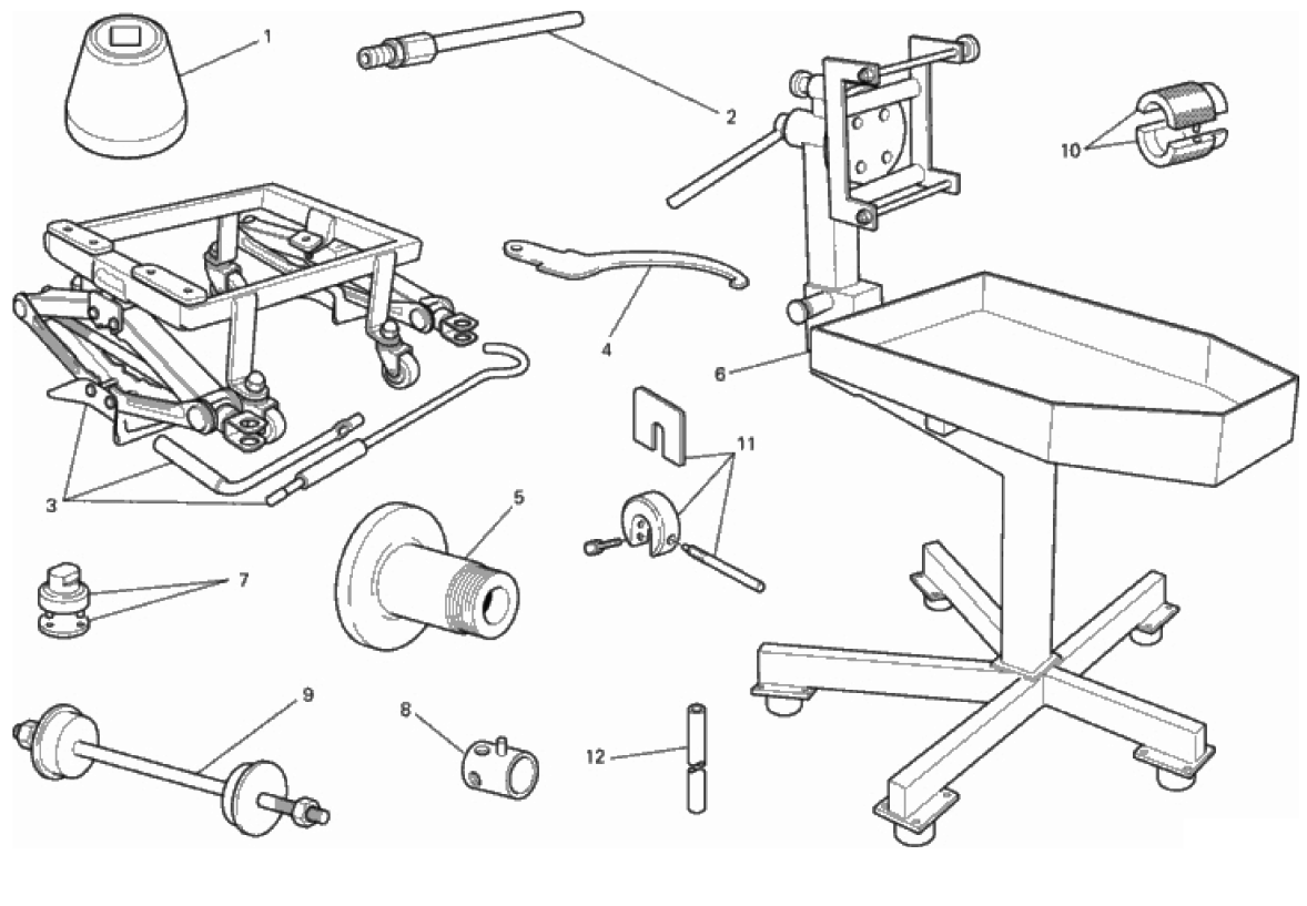 WORKSHOP SERVICE TOOLS (FRAME) 