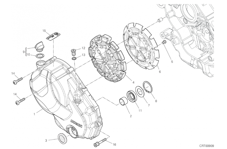 005 CLUTCH COVER (4/18)
