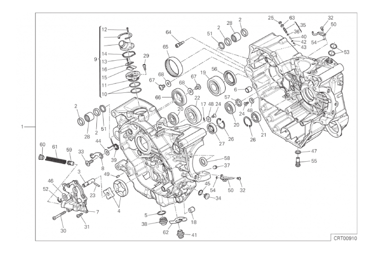 010 HALF-CRANKCASES PAIR (9/18)
