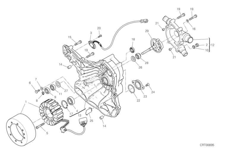 011 WATER PUMP-ALTR-SIDE CRNKCSE COVER (11/16)