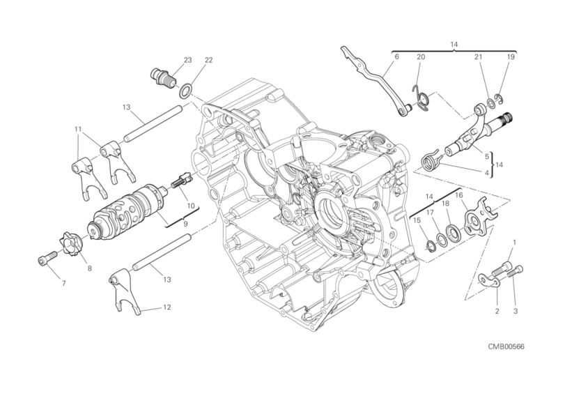 002 SHIFT CAM - FORK (1/16)