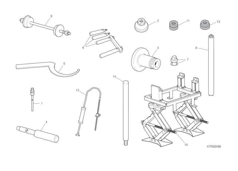 01A WORKSHOP SERVICE TOOLS (FRAME) (2/3)