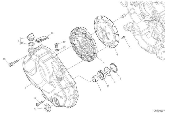 04A CLUTCH COVER (4/17)