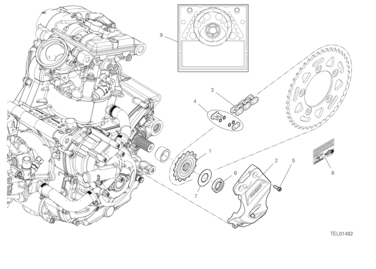 16A FRONT SPROCKET - CHAIN (2/40)