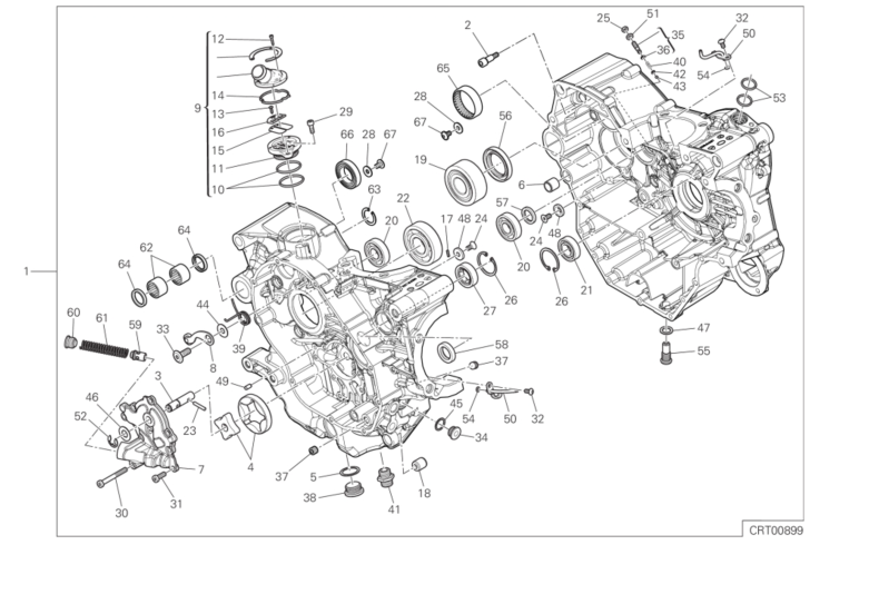 09A HALF-CRANKCASES PAIR (11/17)