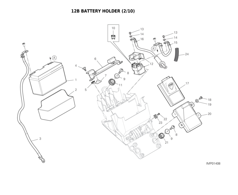 12B BATTERY HOLDER (2/10)