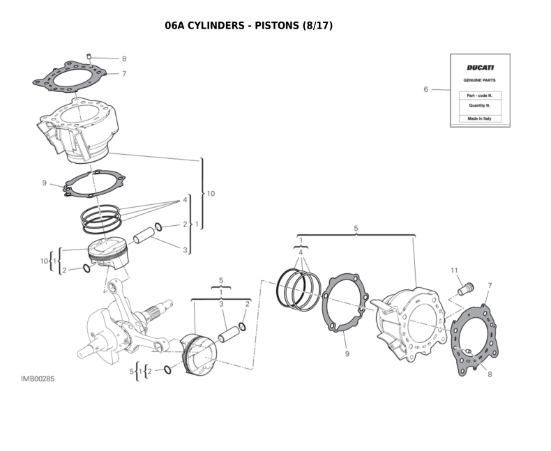 06A CYLINDERS - PISTONS (8/17)