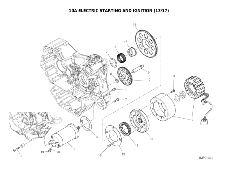 10A ELECTRIC STARTING AND IGNITION (13/17)