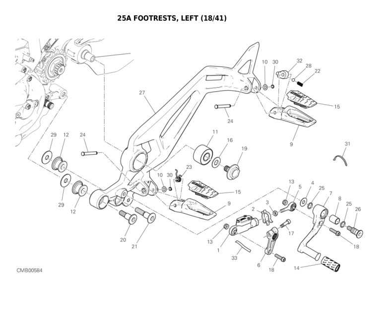 25A FOOTRESTS, LEFT (18/41)