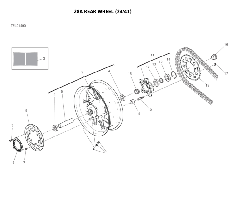 28A REAR WHEEL (24/41)