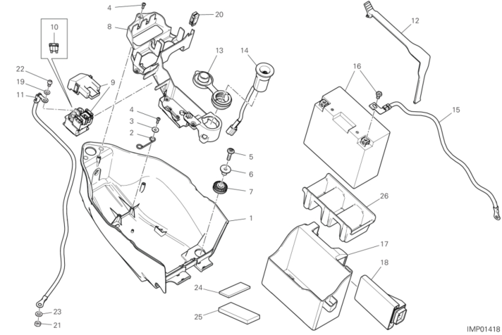 12B BATTERY HOLDER (3/9)