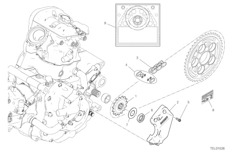 16A FRONT SPROCKET - CHAIN (2/43)
